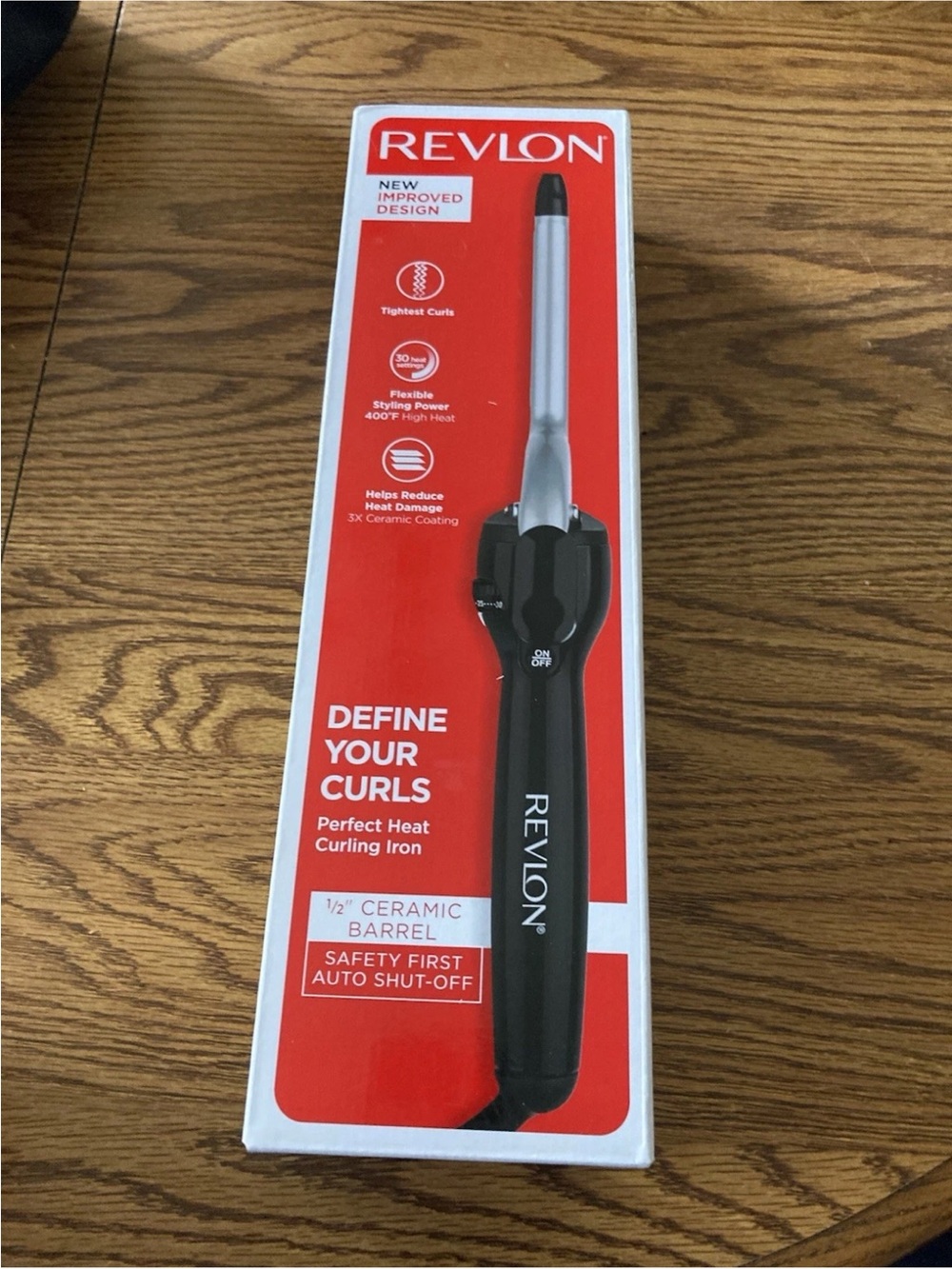Revlon Perfect Heat 1/2" Ceramic Curling Iron free shipping new